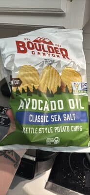 Avocado Oil Classic Sea Salt Kettle Style Potato Chips