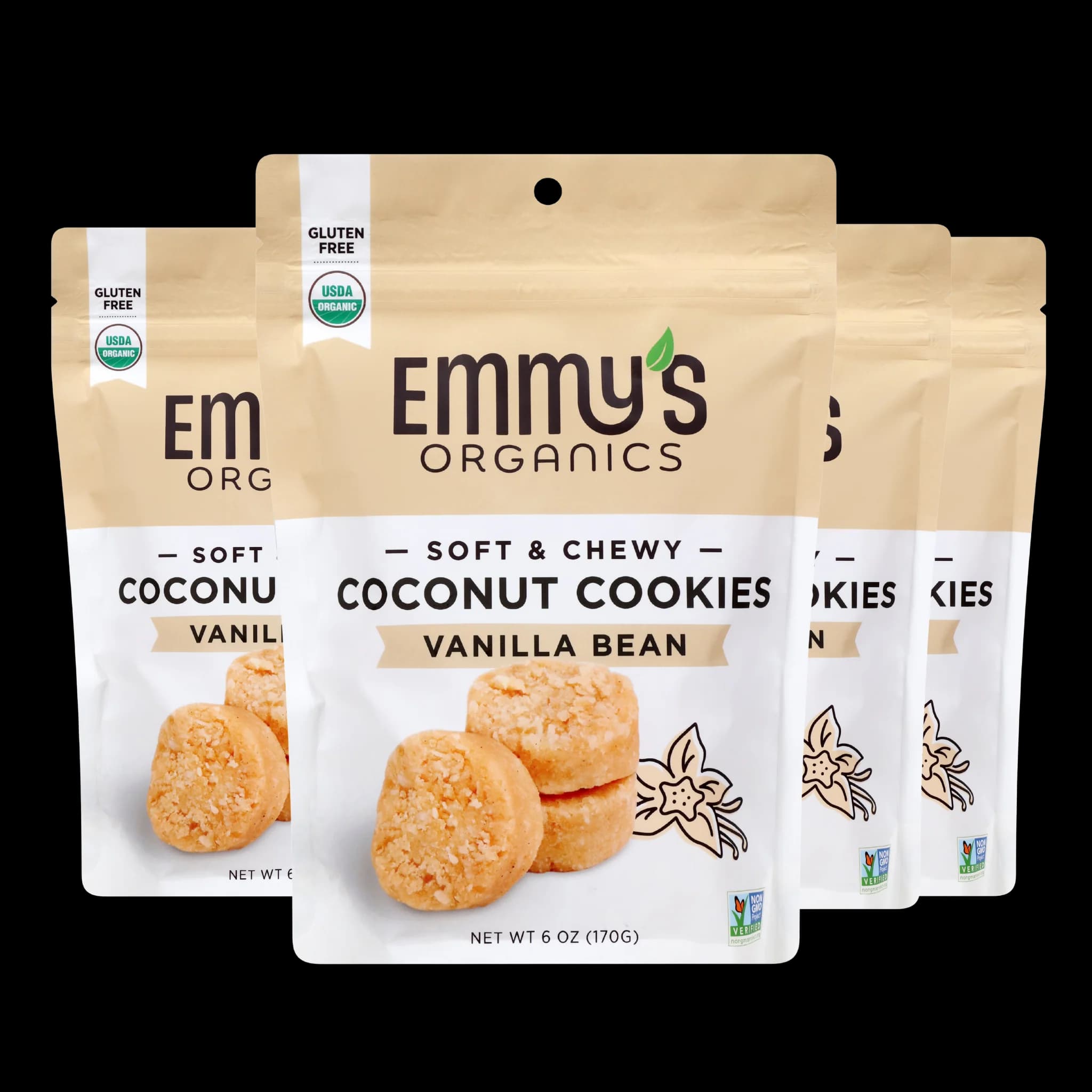Organic Vanilla Bean Coconut Cookies